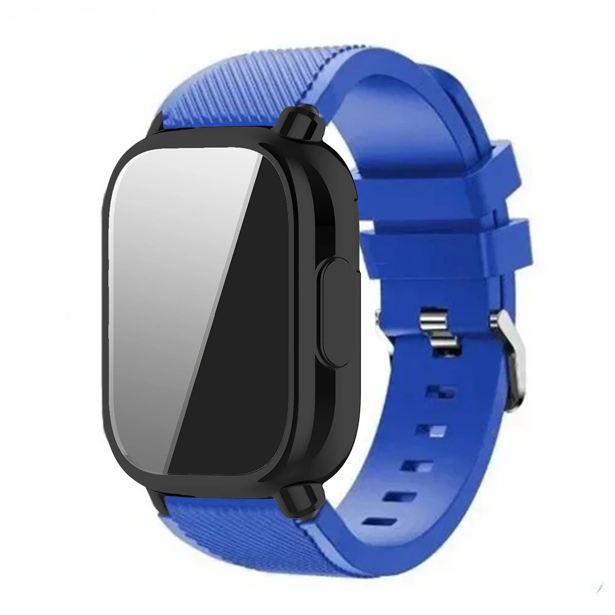 Enhanced Protective Case with Silicone Sport Strap - Full Cover Screen TPU Soft Shell and Breathable Band
