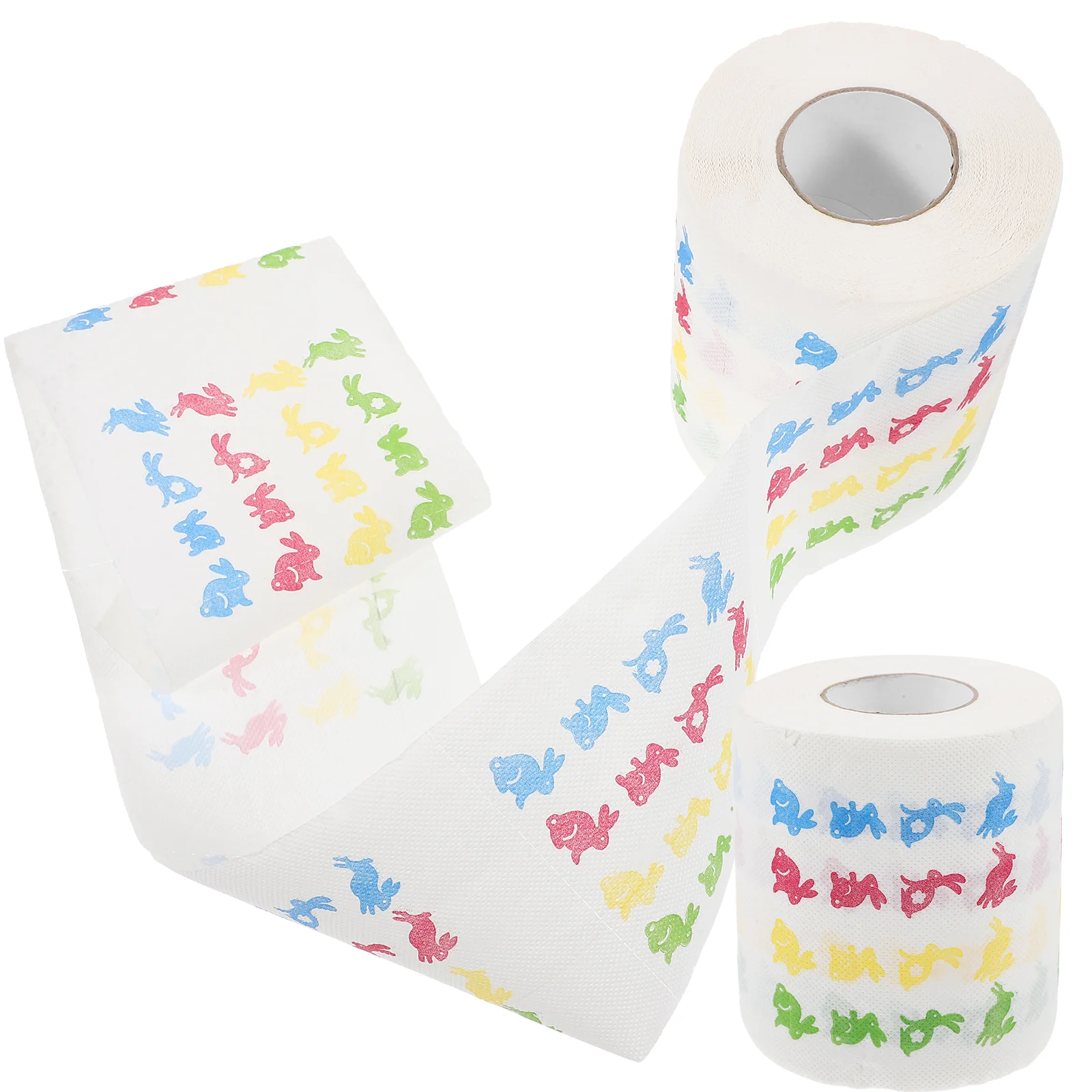 

2 Rolls of Easter Themed Party Toilet Paper Tissue Paper Towel Bathroom Home Office Toilet Paper