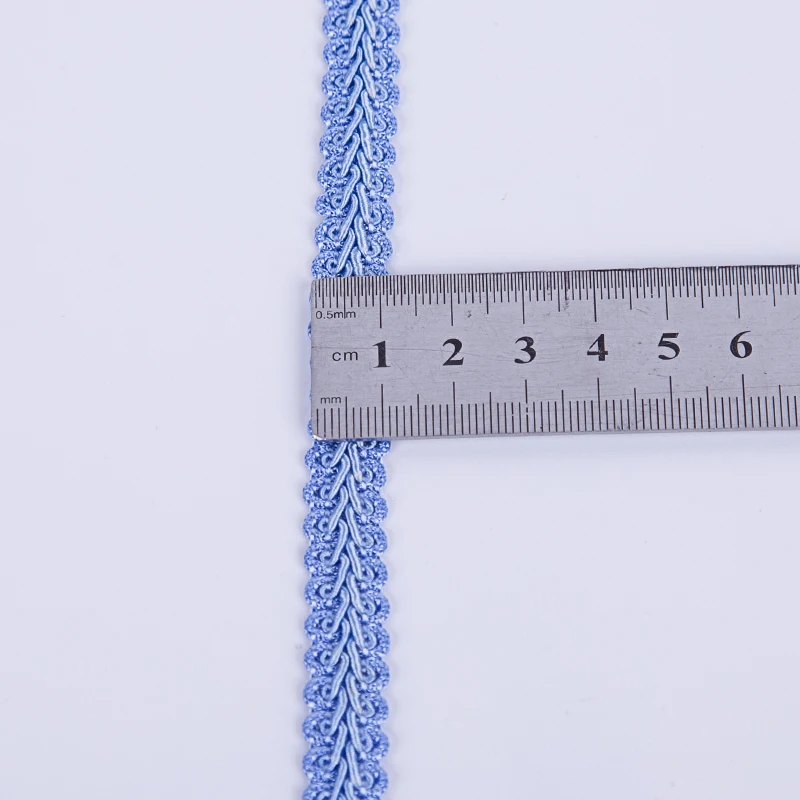 Lace Trim Ribbon 10y 12mm White Silver Centipede Braided DIY Craft Sewing Accessories Wedding Decoration Fabric Curve lace ribbon,lace sewing supplies,lace sewing accessories,lace accessories,lace garment accessories,lace decoration