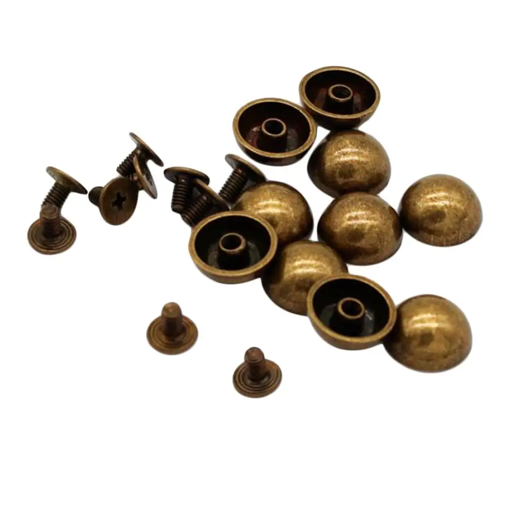 10 Sets of Mushroom-shaped Screws Rivets 12mm Screw Rivets Decorative