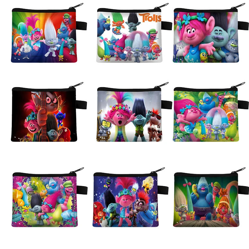 Trolls Portamonete Borsa Portamonete Portamonete Portamonete Cartoon Anime Storage Bags New Kids Birthday Christmas Cute Fashion Gifts