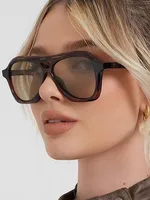 Lunettes de soleil rétro à double pont pour femmes, de marque, nouvelle mode, verres dégradés personnalisés, lunettes pour hommes, protection UV400 1