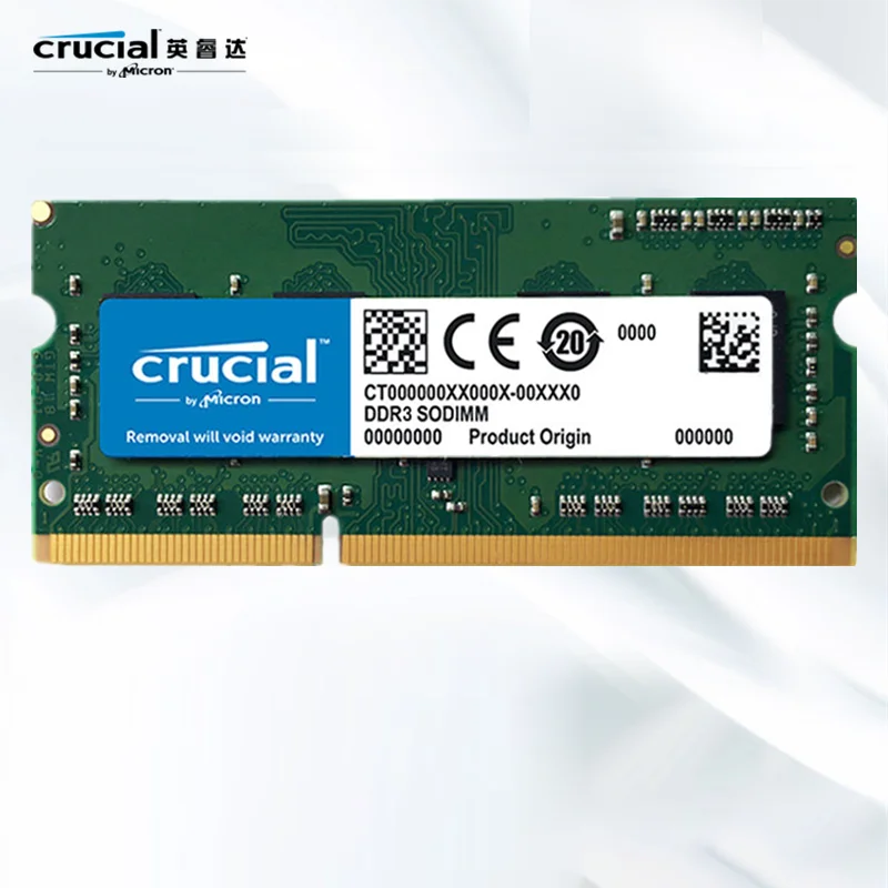 Crucial RAM DDR3L 8GB 1600MHz SODIMM 4GB 12800S 2R*8 1.35V CL11 For Laptop  Notebook Memory - AliExpress