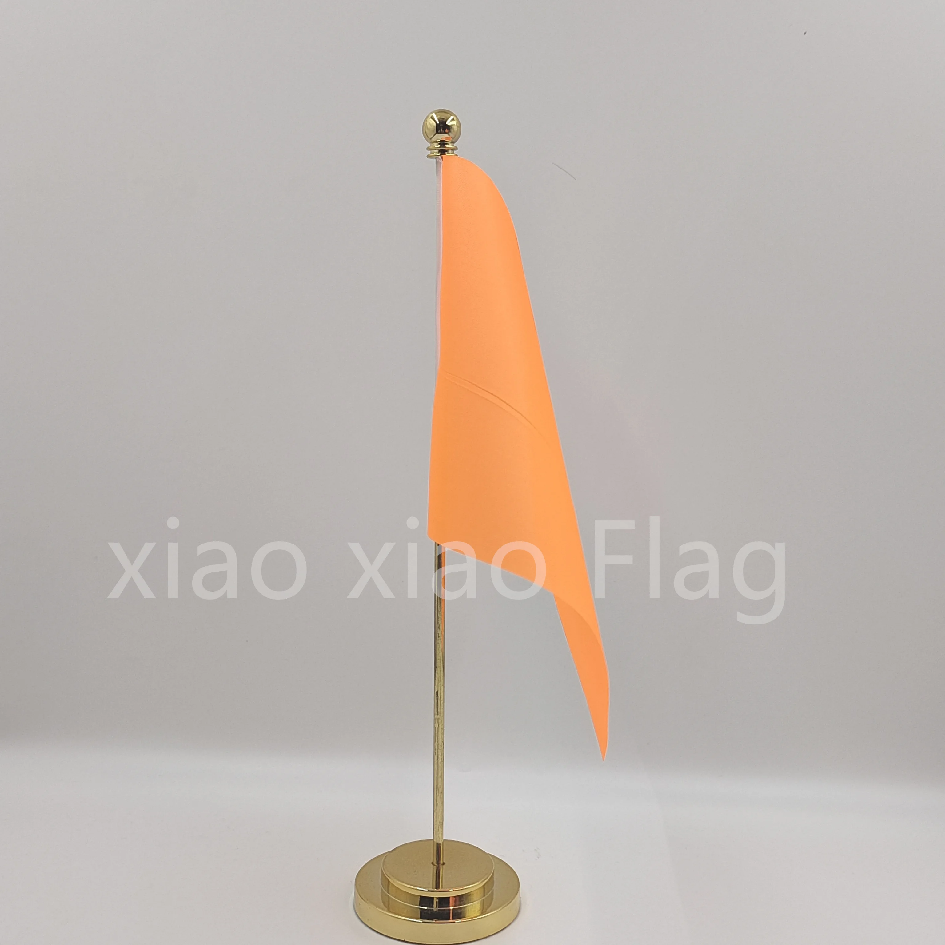 8 # 14*21cm Orange/Weißgold oder Silber Tisch-Schreibtischflagge Orange/Weiße Handflagge mit schwarzem Kunststoff-Fahnenmast – Detail 20