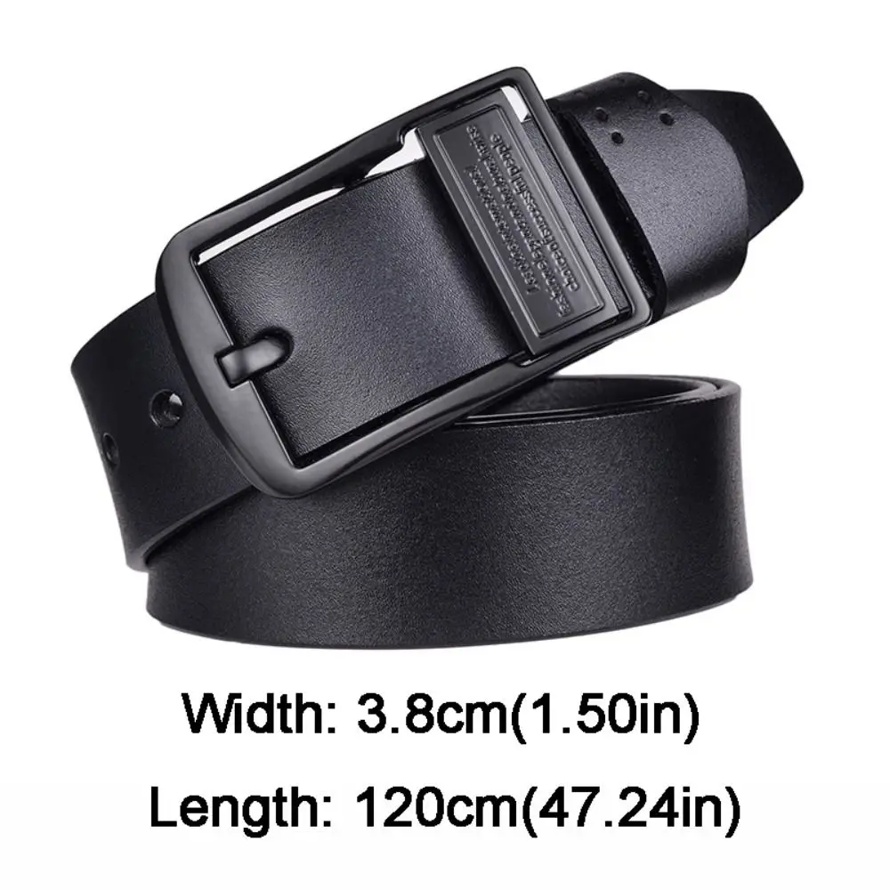 Luxury Leather Belt with Pin Buckle for Casual Wear