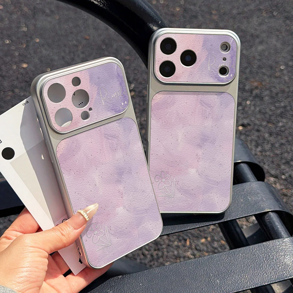 Purple Watercolor Floral Literary Style Phone Case