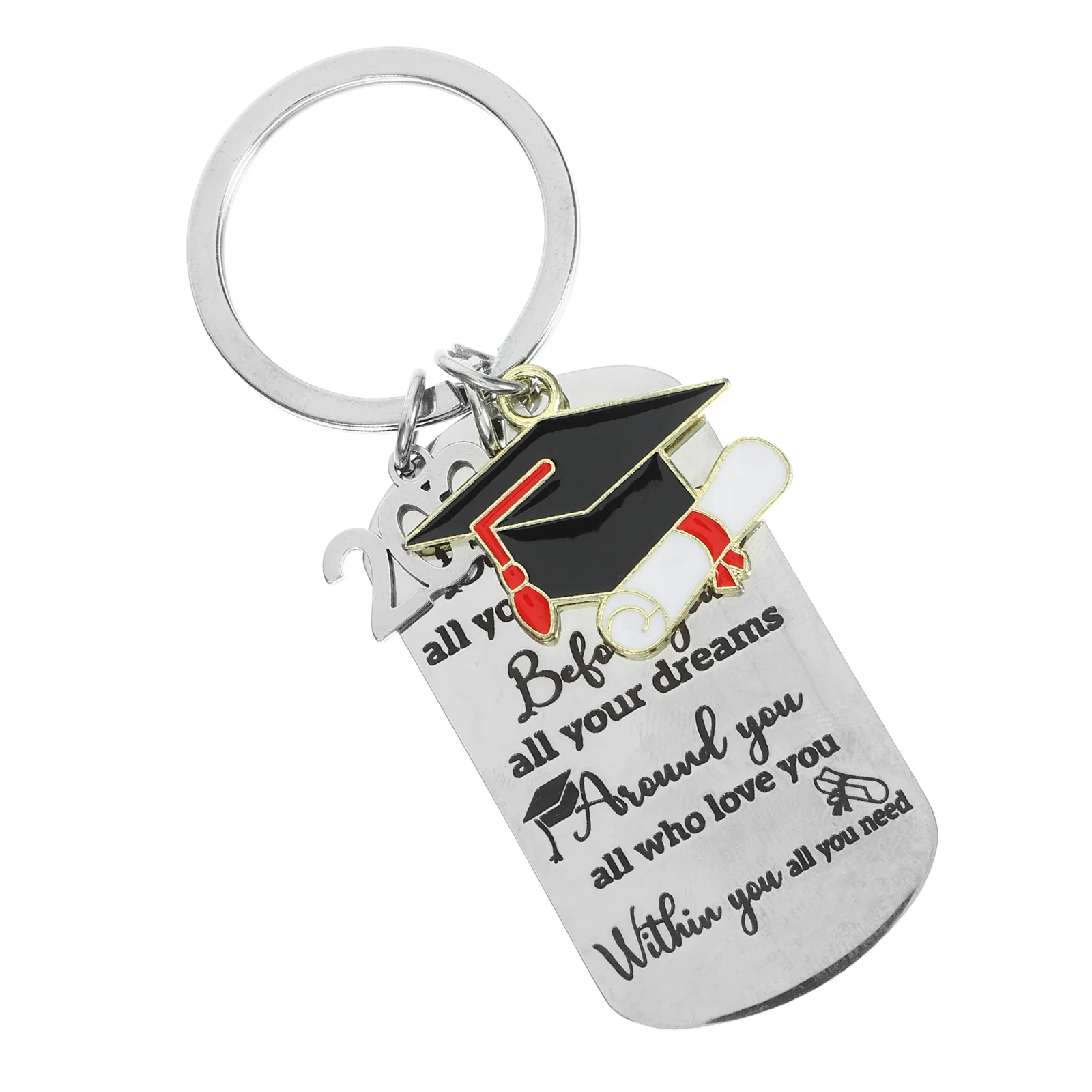 

Key Chain Fob Graduation Gifts for Her Bag Keychain Pendant 2024 Decor Best High School Seniors