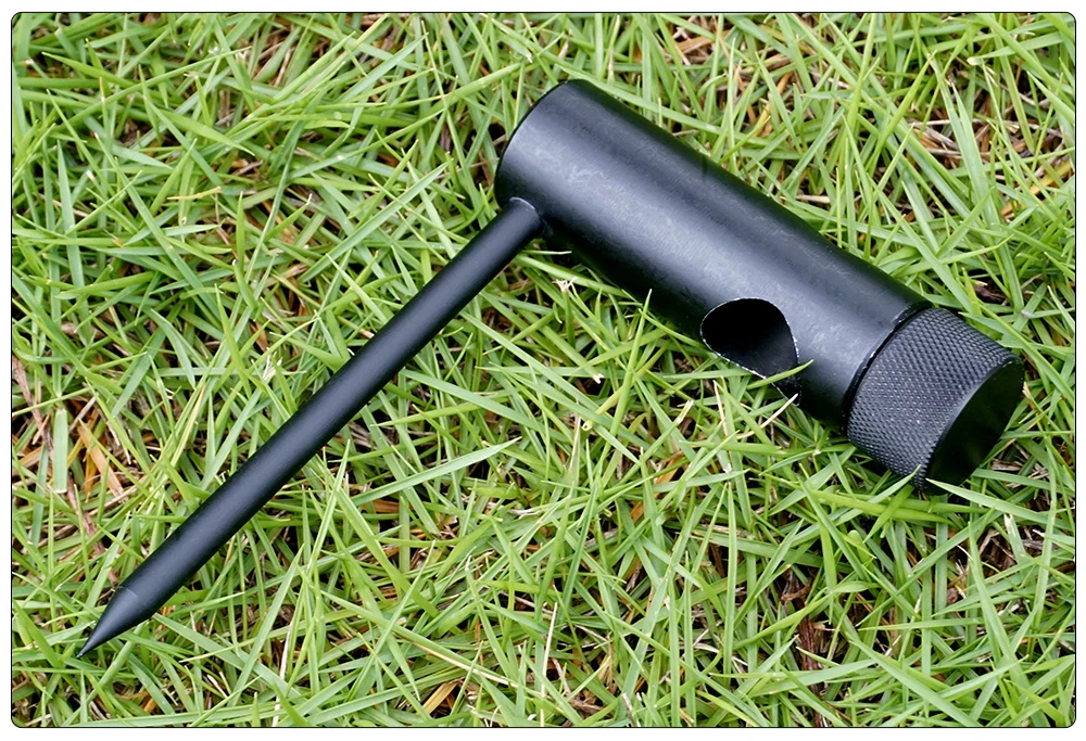 Hirisi Aluminium Karpfen Angeln Bankstick Halter Stabilisator Ständer Einstellbare Höhe für Angelrute Pod Angelgerät Zubehör – Detail 10