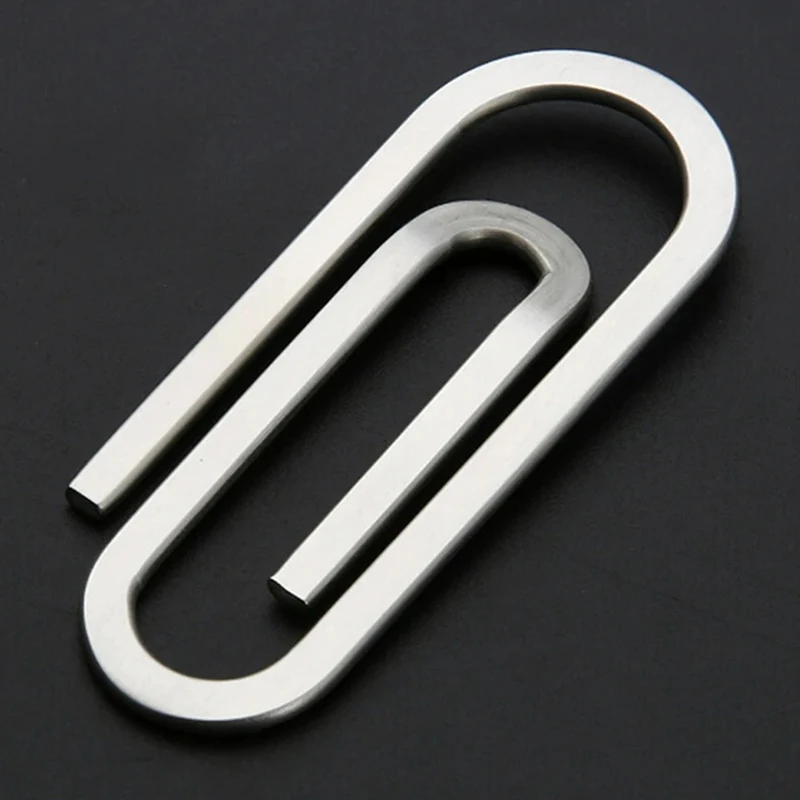 Sleek Stainless Steel Money Clip & Card Holder