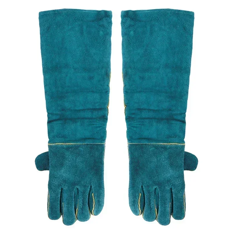 Feeding For Grasping Leather Pets Safety Animal Biting Glovess Glove Anti-bite Pet Gloves Long Training Thick Protective