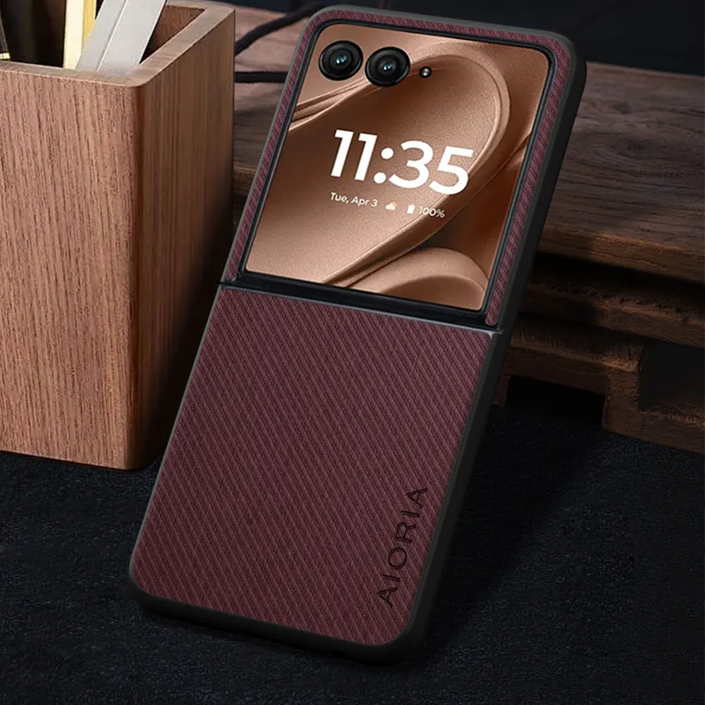 Luxury Vintage Cloth Pattern Leather Phone Cover