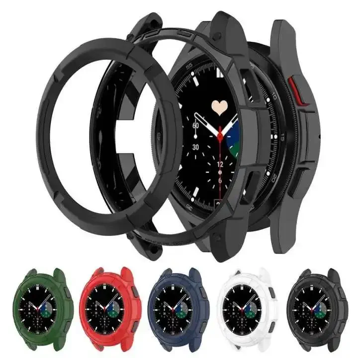 Premium TPU Protective Cover for Galaxy and Watch Classic Series - Hollow Mechanical Design