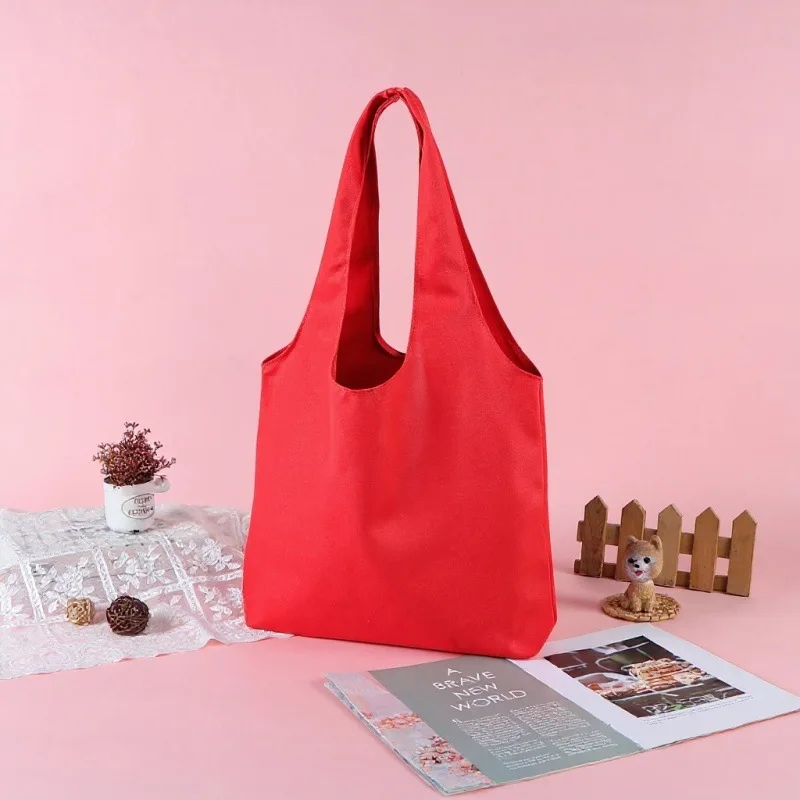 Sustainable Large-Capacity Canvas Tote and Crossbody Bag