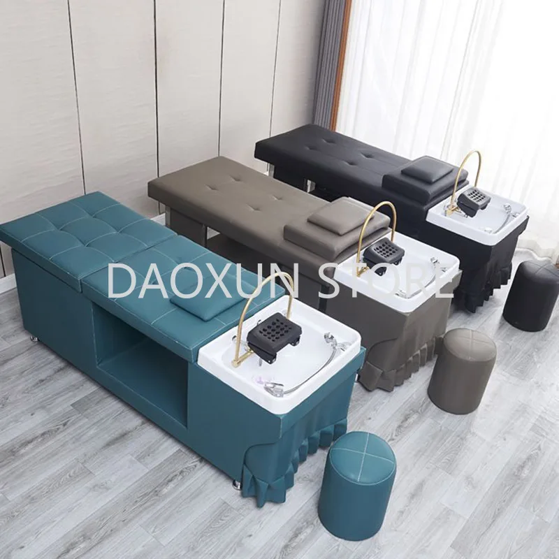 Hair Washing Thai Spa Bed Therapy Comfort Lounge Water Circulation Shampoo Chair Salon Silla Peluqueria Salon Furniture MQ50SC