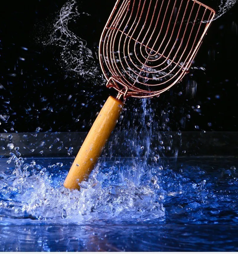 Self-Cleaning Cat Litter Shovel Stainless Steel Metal Scooper