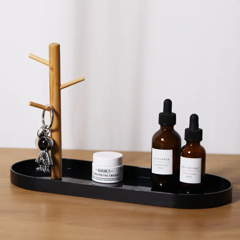 Nordic Bamboo Tree Branch Storage Tray for Jewelry and Keys