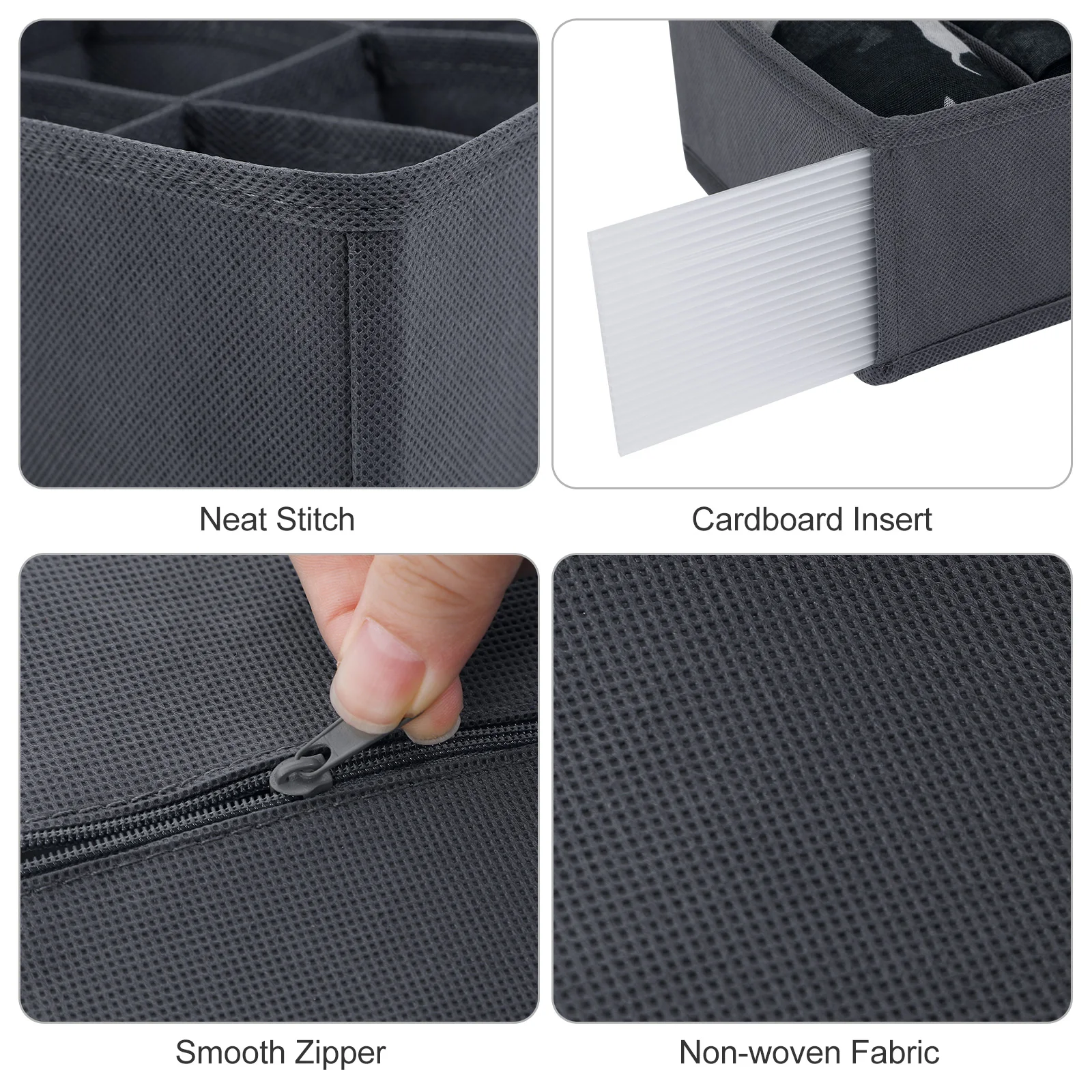 Description Picture 2 of itemUnderwear Bra Storage Box Underwear Organizer Box Panty Socks Compartment Storage Boxes Drawer Storage Box Home Storage 999