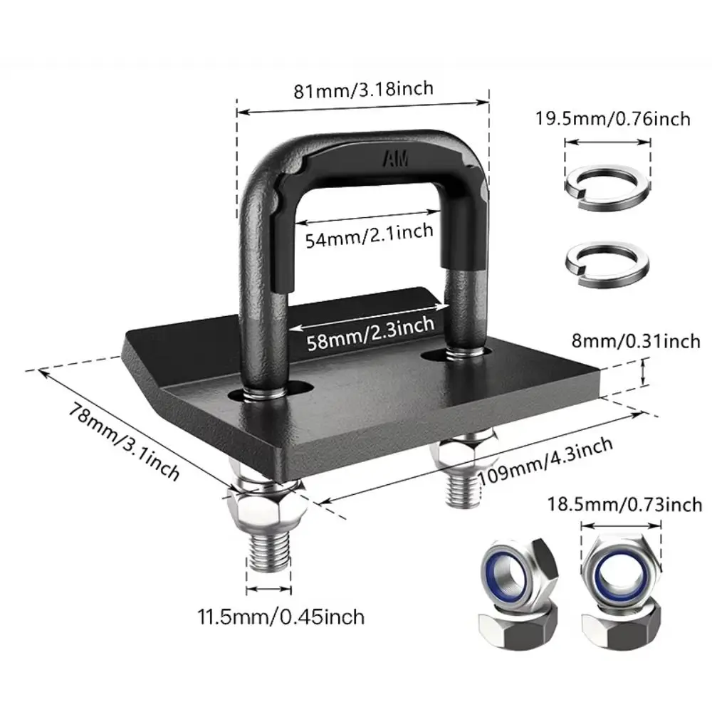 Carbon Stee Trailer Tightener Towing Equipment Durable Stabilizer Tow Vehicles Trailer Couplings Anti Rattle Clamp
