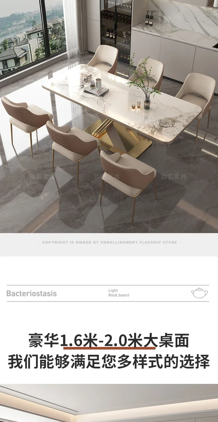 Luxury Restaurant Dining Table Gold Legs Stainless Steel Waterproof Storage Bar Lslands Tea Muebles De Cocina Kitchen Furniture