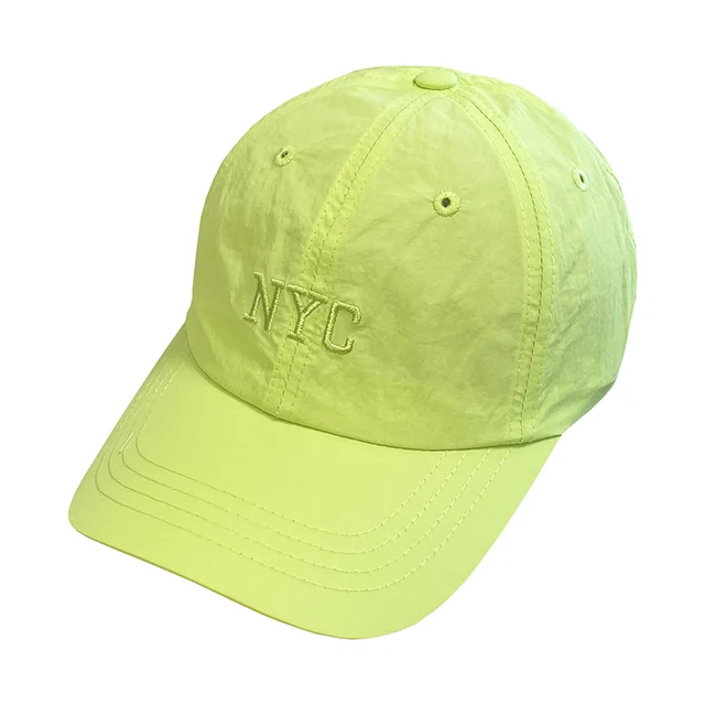 Korean Style Spring and Summer Thin Letters Embroidered Quick-Drying Cloth Baseball Cap for Women Sun-Poof Peaked Cap Trendy Men 5