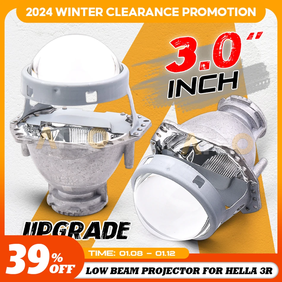 

3 inch D1S D2S D3S D4S Projector Lens For Hella 3R G5 Headlight Retrofit Single Xenon Low Beam Kit HID LED Light Car Accessories