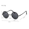 Trendy Round Polarized Sunglasses High Quality Brand Design Vintage Party Men Circle Small Frame Women Yellow Shades Sun Glasses 4