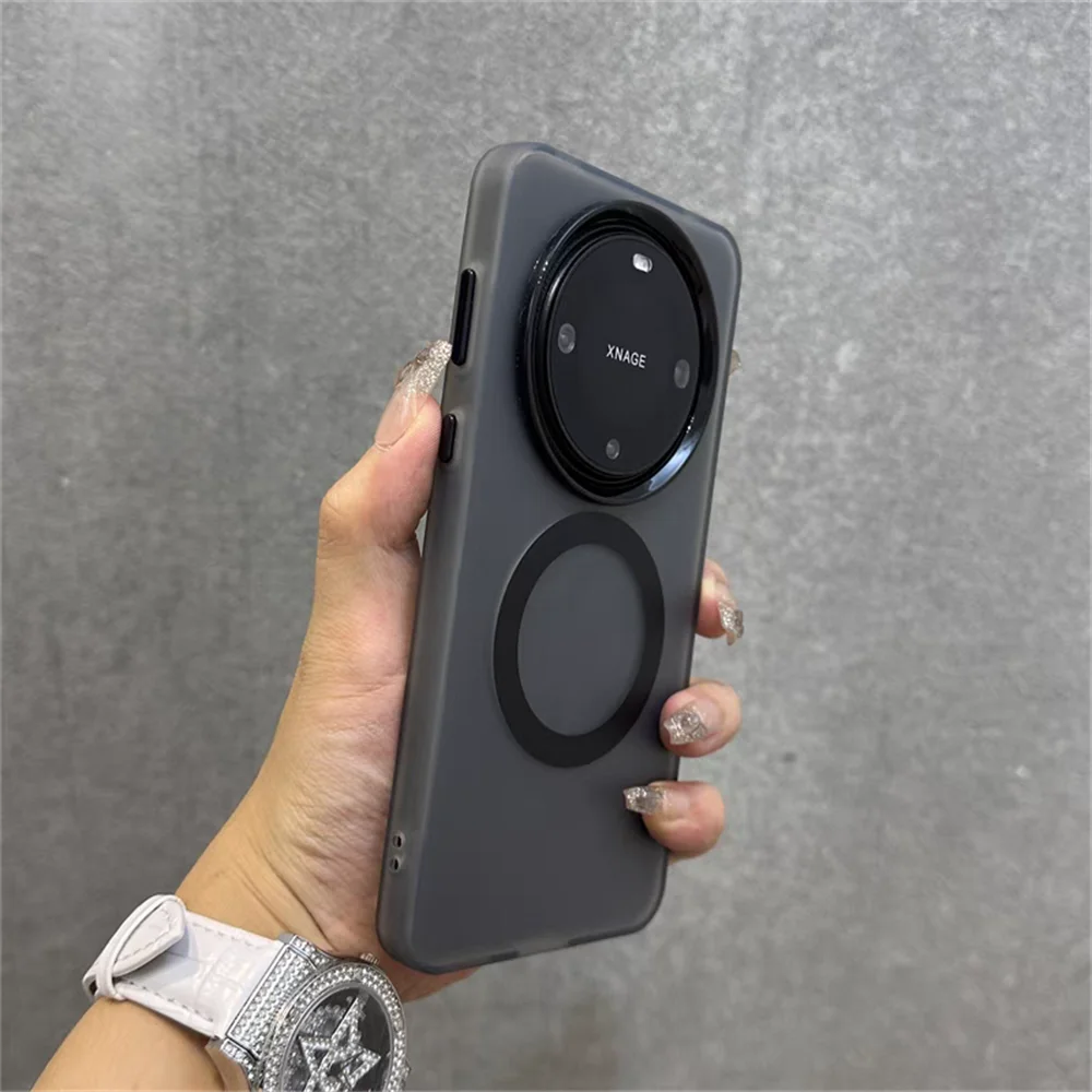Matte Clear Candy Color Magnetic Shockproof Case
