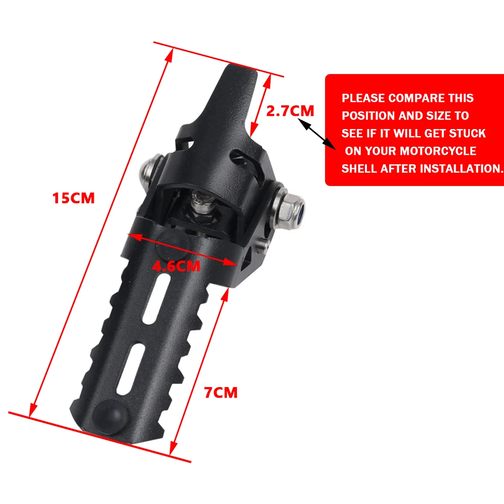 Motorcycle Accessories Motorcycle Foot Pedals Motorcycle Footrests For BMW R1250GS R 1200 1250 GS ADV Adventure LC HP GSA 2013-Motorcycle Highway Front Foot Pegs Folding Footrests Clamps