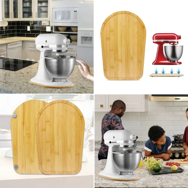 Bamboo Mixer Mat Slider Compatible with Tilt Head Kitchen aid 4.5-5 Qt  Stand Mixer - Kitchen Countertop Storage Mover Sliding Caddy for Kitchen  aid