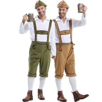 Color Clothing German Traditional Beer Festival Clothing Beer Pants Set, European And American Foreign Trade Sources Adult Men's