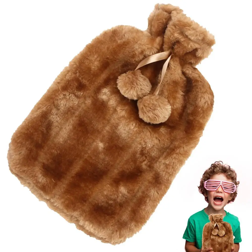 Rouleau En Fourrure Destiné à Réchauffer Les Mains Chauffe eau en caoutchouc avec housse en fausse fourrure, 2l, par Injection  d'eau, chauffe main, sac d'eau chaude, avec housse résistante au froid |  AliExpress