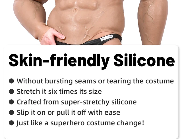 Smitizen Silicone Muscle Suit with Arm Cosplay Costumes Strengthen Bodysuit  Upgrade Fake Male Artificial Disfraz - AliExpress