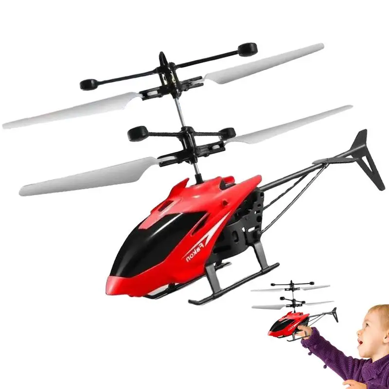 Novelty Kids Aircraft Toys Induction Hover Helicopter Toy High-Tech Hand-Controlled Drone Interactive Dual Wing Outdoor Gift 4
