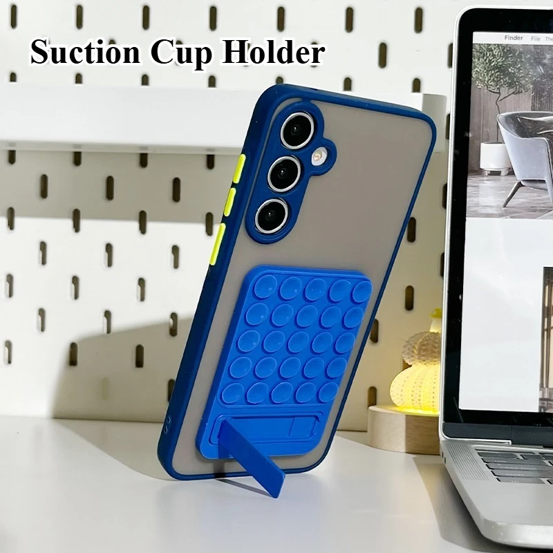 Silicone Suction Phone Holder Mat Multifunctional Wall Stand Anti-Slip Hands-Free Case Mount Back Sticker