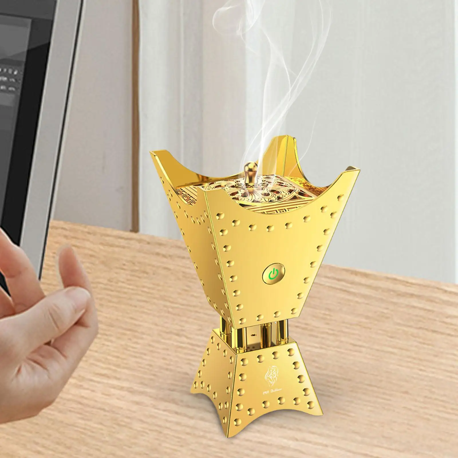 Incense Burner Incense Holder Middle Eastern Style Table Centerpiece Ornament for Bedroom Yoga Mediation Tea Table Decor Incense Burner Incense Holder Middle Eastern Style Table Centerpiece Ornament for Bedroom Yoga Mediation Tea Table Decor