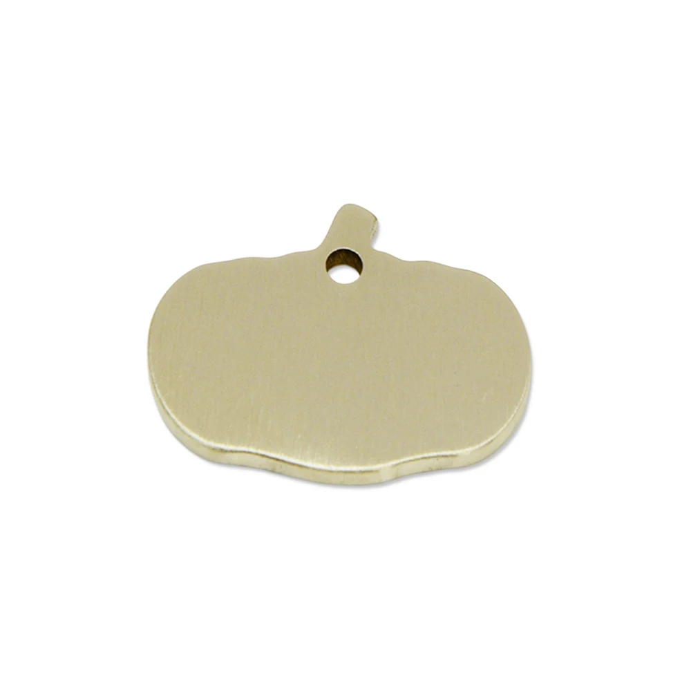 

10pcs Brass Pumpkin Blanks for Metal Stamping and Engraving 32x25mm