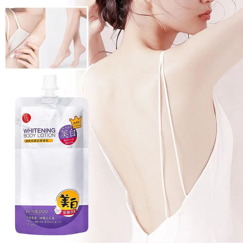 

200g Whitening Body Lotion Moisturizing Lasting Refreshing Nourishing Emulsion Bleaching Natural Cream Body Milk Brightenin P9J5