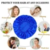 Bonnet Satin Sleeping Hat Hair Night Sleep Cap Head Cover Shower Caps for Bath and Sauna Bathing Shower Cap Bathroom Products 5