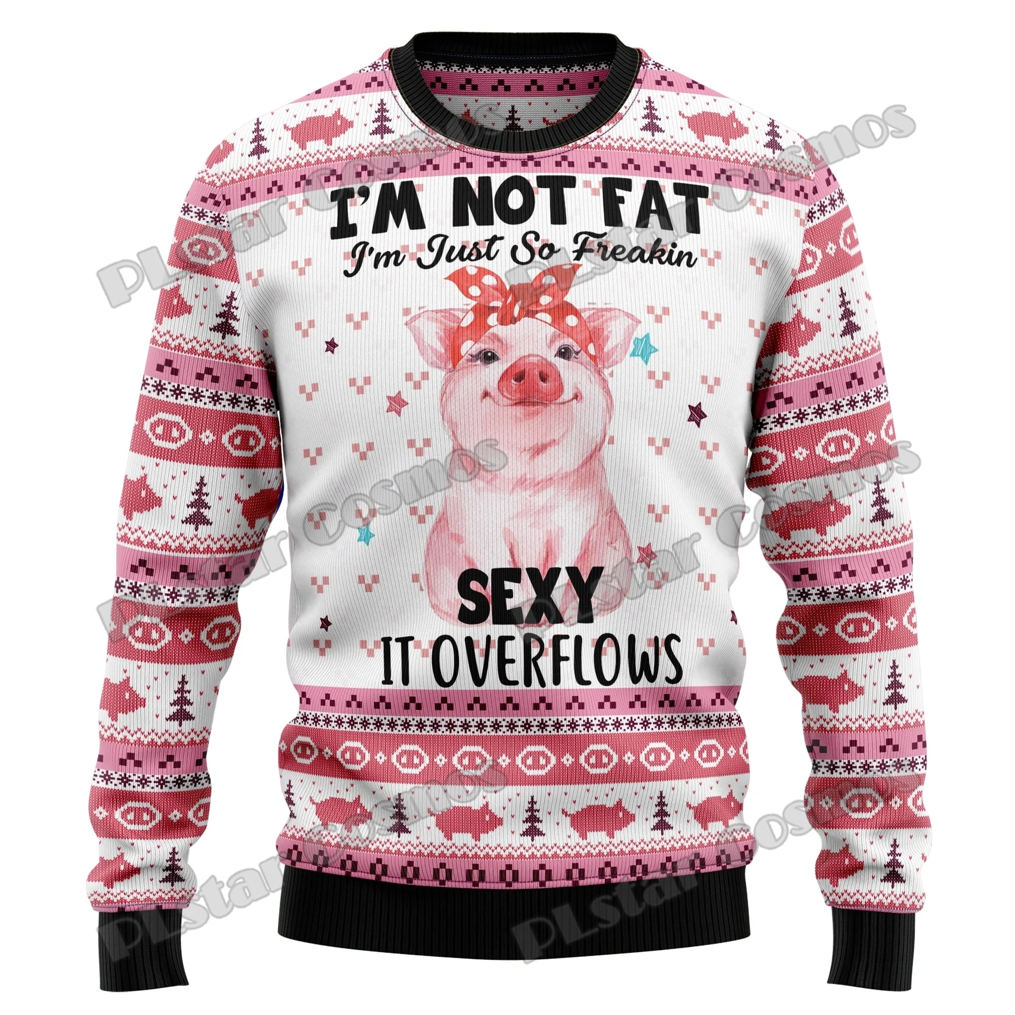 thumbnail image 1 of PLstar Cosmos Ninja Samurai Cat 3D Impreso Moda Feo Suéter Navideño para Hombre Invierno Unisex Casual Jersey de Punto MYY17, 1 of 5
