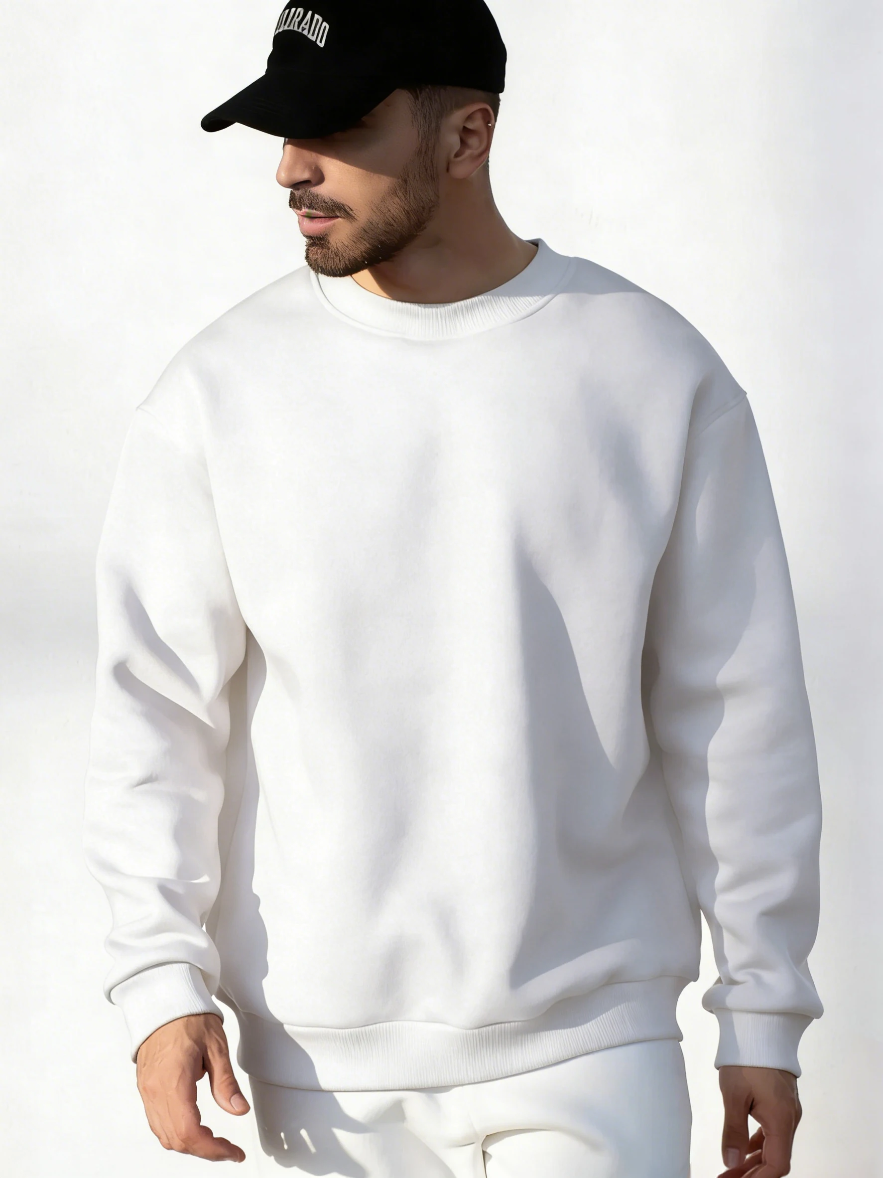 Herren-Fleece-Winter-Sweatshirts, Street-Fashion-Pullover, bequeme Basics, Tops, Sport, Freizeit, Sportbekleidung, tägliche klassische Kleidung – Detail 9