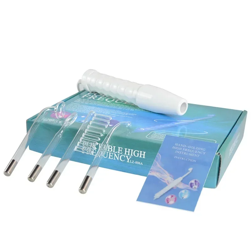 Facial Acne Wand Electrotherapy Skin Care Tool 4 in 1 High Frequency Electrode Wand Acne Spot Remover Anti Wrinkle Skin Care Spa Beauty Device