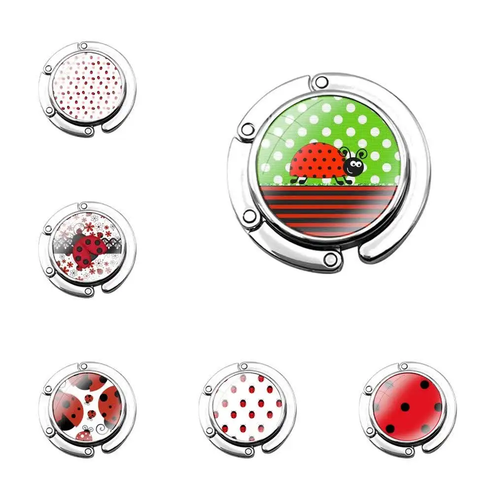 Складной крючок для кошелька Lady Bugs хранения женской настольной сумки складной