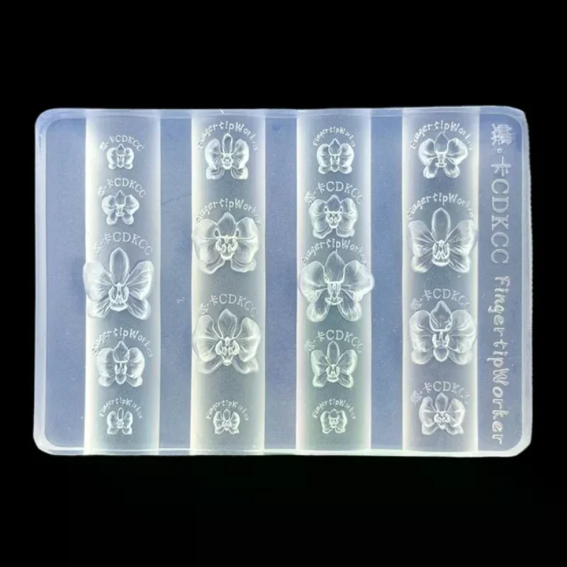 Baroque Heart French Butterfly Flower 3D Acrylic Nail Mold Transparent DIY Manicure Art Decoration Template