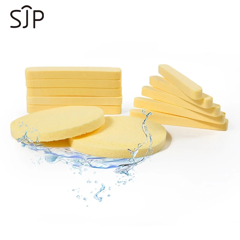 Description Picture 3 of itemCompressed Round Facial Cleansing Sponges Cleaning Brushes Cleanse Tools Makeup Remover Wipes Finger Wholesale Free Shipping