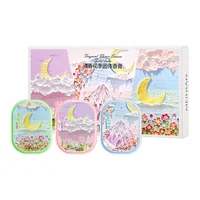 Flower Season Lasting Fragrance Portable Perfume Oil Painting Version Solid Perfume Student Party Men and Women Solid Balm Set 1