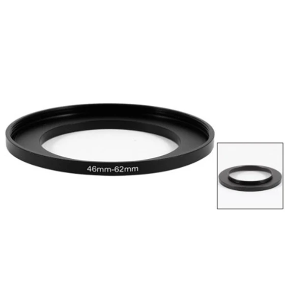 Camera Parts 46mm-62mm Lens Filter Step Up Ring Adapter Black