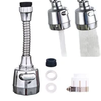 Kitchen Stainless Steel Faucet Sprinkler Water-saving Device Lengthening Rotating Splash Proof Sprinkler Spray Extender Bubbler 1