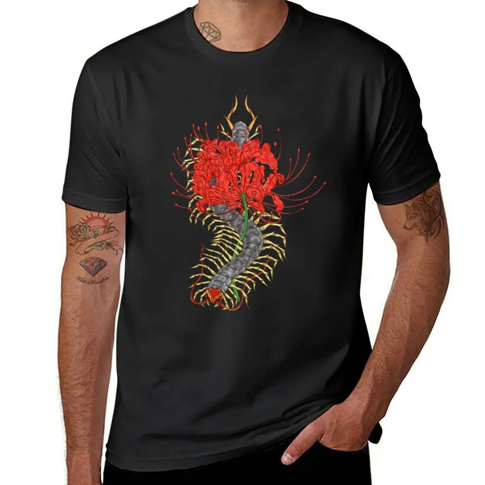 

Centipede Manjushage T-Shirt plus size tops oversizeds new edition aesthetic clothes black t shirts for men