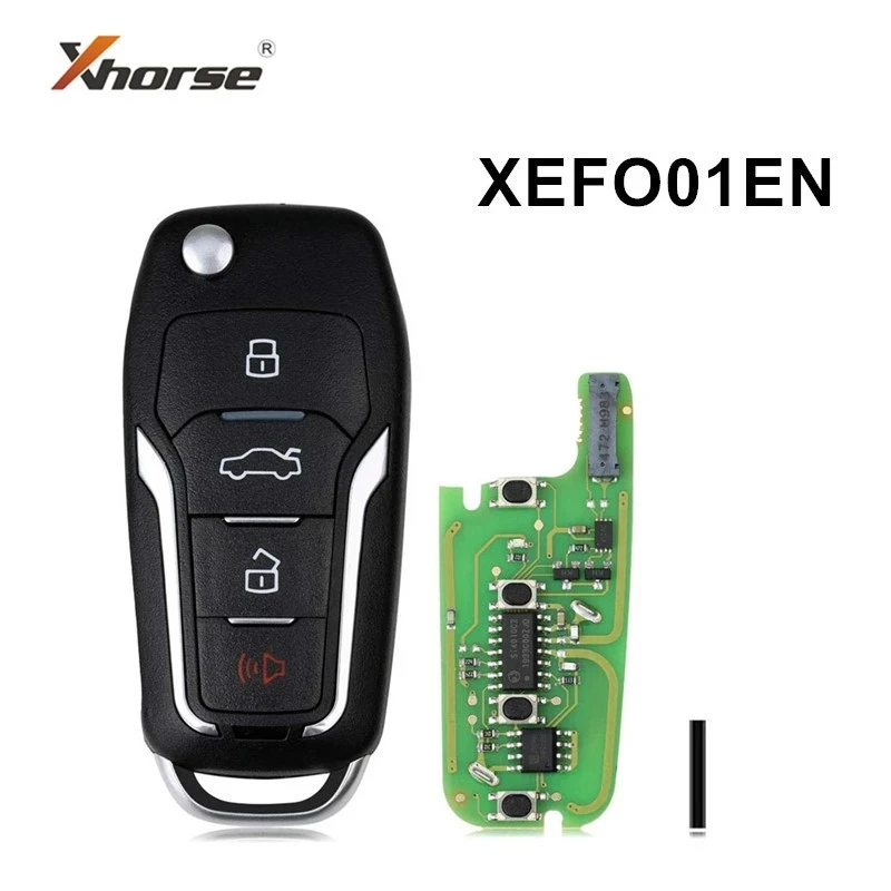 

1/2/5 шт. Xhorse XEFO01EN VVDI супер пульт дистанционного управления откидной ключ 4 кнопки для Ford встроенный XT27 супер чип для VDI/VVDI2 мини ключ инструмент