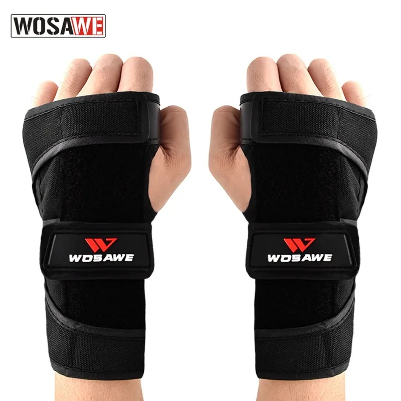 WOSAWE Adults Kids Wrist Support Palm Protector Gloves Skate Roller